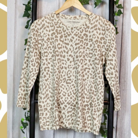 Lucky Brand quarter sleeve tee shirt - Picture 1 of 5